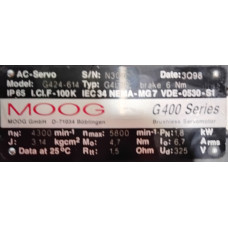 MOOG G424-614 AC SERVO MOTOR