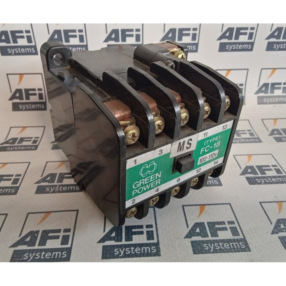 Matsushita Electric BMF6-18-9018 Green Power Contactor Type FC-18 100/110VAC 50/60HZ