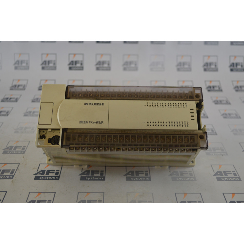 Mitsubishi FX2N-64MR PLC BASE UNIT 32IN 32OUT 85-264VAC 60VA 50/60HZ
