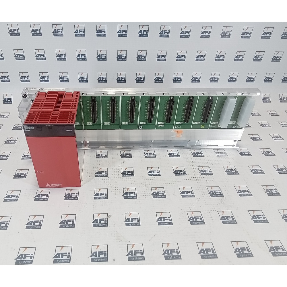 Mitsubishi Q38B PLC Base w/ Q63P Power Supply