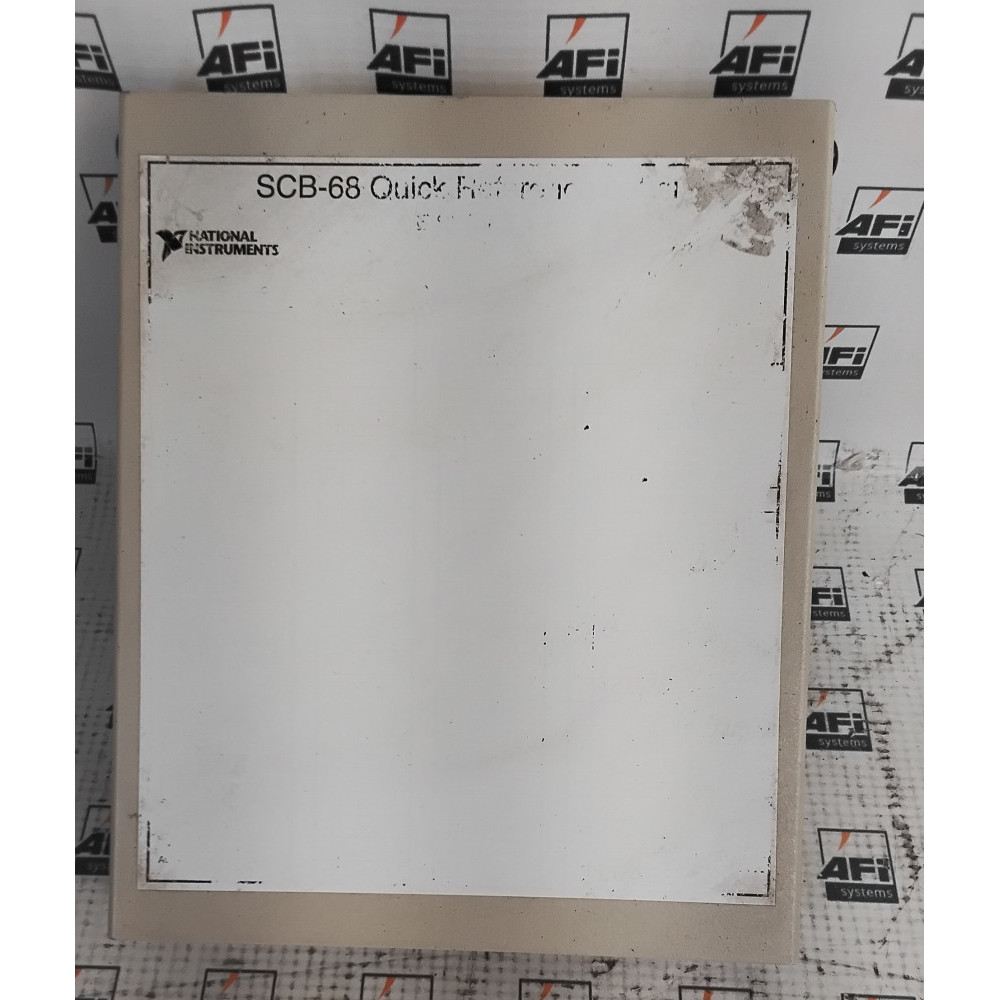 NATIONAL INSTRUMENTS SCB-68 I/O CONNECTOR BLOCK
SHIELDED
FOR USE WITH 68 PIN DAQ DEVICES