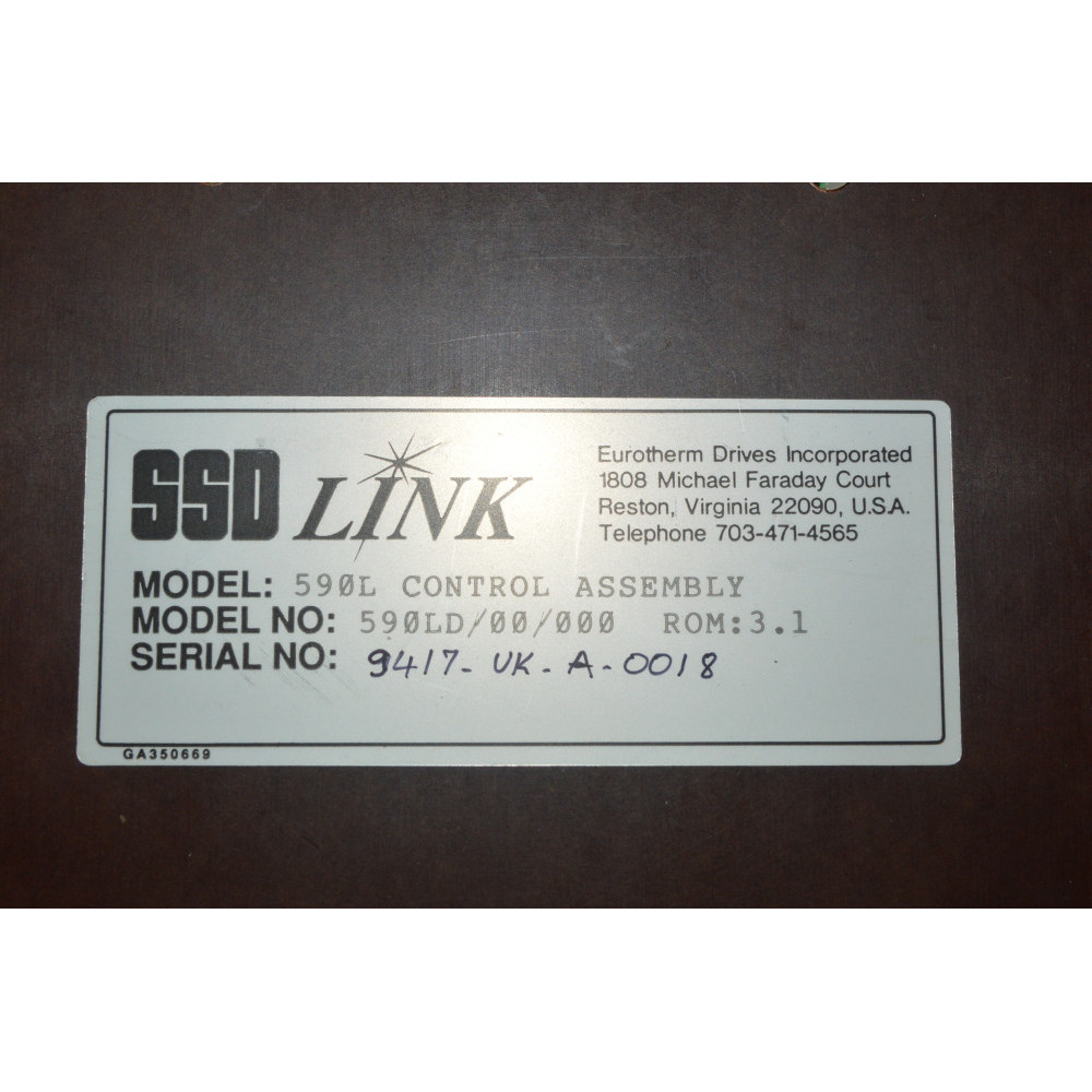 EUROTHERM DRIVES (Parker SSD) 590LD-00-000 DRIVE DOOR