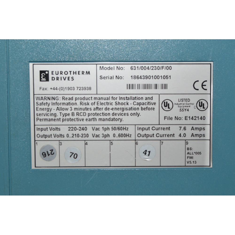 Eurotherm Drives 631-004-230-F-00 Drive
