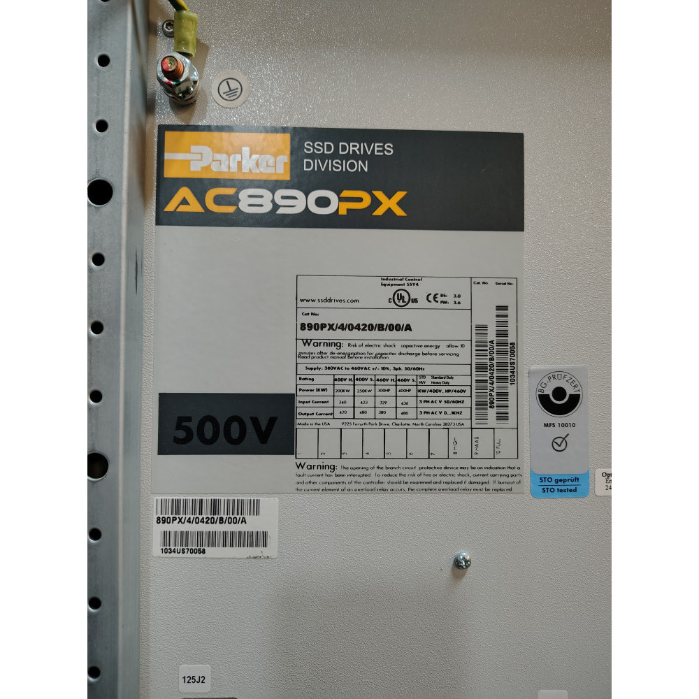 890PX/4/0420/B/00/A (2B) PARKER SSD DRIVES