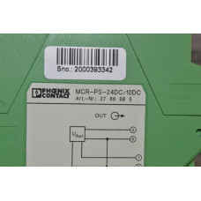 PHOENIX CONTACT MCR - PS - 24DC - 10DC POWER SUPPLY