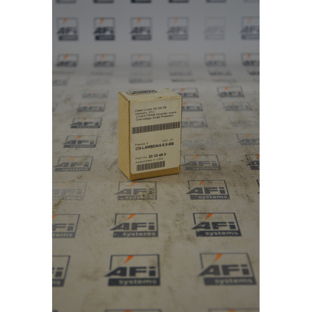Phoenix Contact 2838490 PLUG WITH LAMBDA/4 TECHNOLOGY AS SURGE PROTECTION