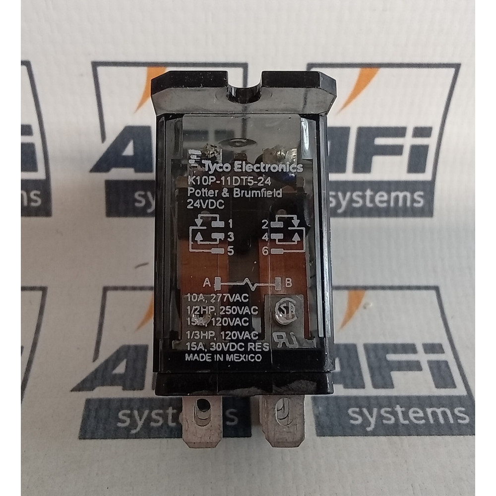 Potter and Brumfield K10P-11DT5-24 Relay DPDT 24VDC Coil