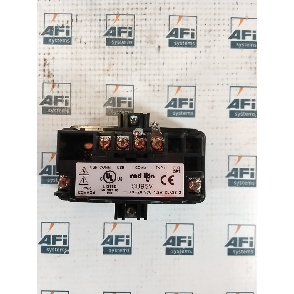 Red Lion cub5v DC VOLTMETER WITH RED/GREEN BACKLIGHT