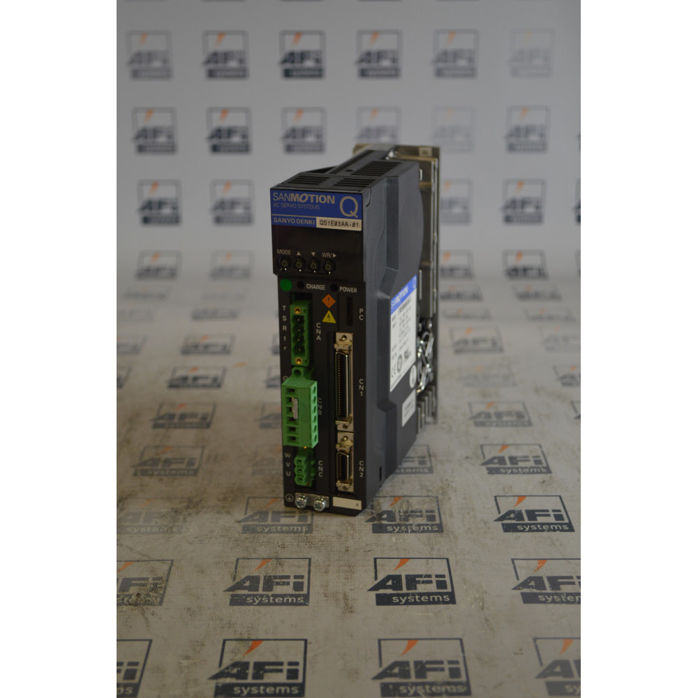 SANYO DENKI QS1E03AA-01 SERVO DRIVE 10AMP 110-115VAC 50/60HZ INPUT