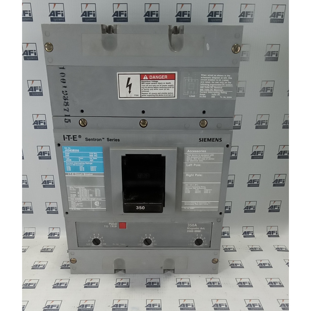 Siemens JXD63B350 CIRCUIT BREAKER
