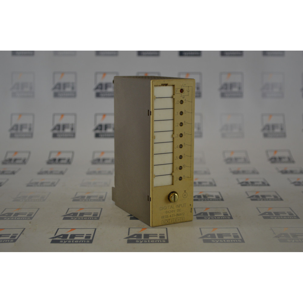 Siemens 6ES5 421-8MA12 INPUT MODULE 8POINT 24VDC NON-ISOLATED