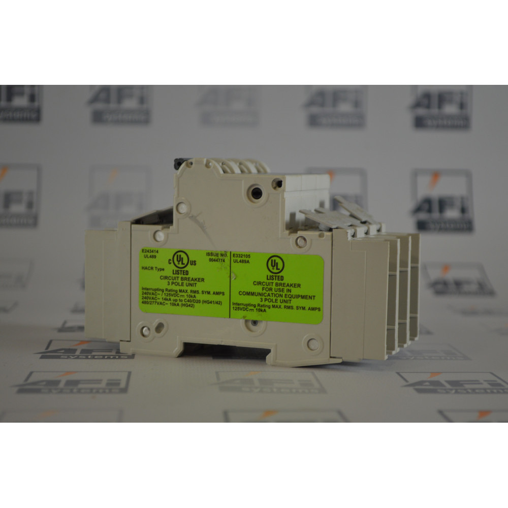 Siemens 5SJ4332-8HG42 CIRCUIT BREAKER  10KA  3-POLE  D  32A ACCORDING TO UL 489-480Y/277V