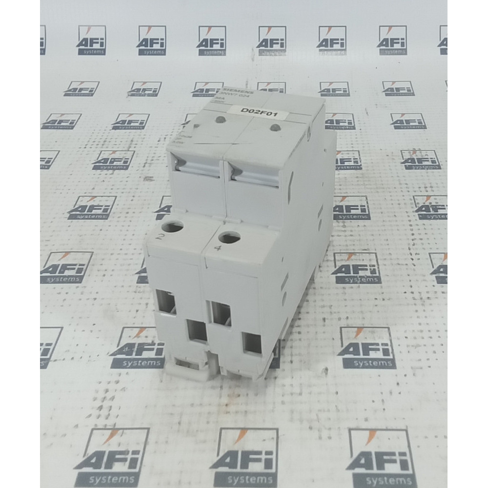 SIEMENS 3NW7024 SENTRON  CYLINDRICAL FUSE HOLDER  10X38 MM  2-POLE  IN: 32 A  UN AC: 690 V  LED SIGNAL DETECTOR