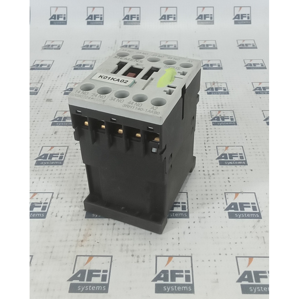 SIEMENS 3RH1140-1AK60 DISCONTINUED BY MANUFACTURER  CONTROL RELAY  4NO  120VAC / 50/60HZ COIL  3RH SERIES