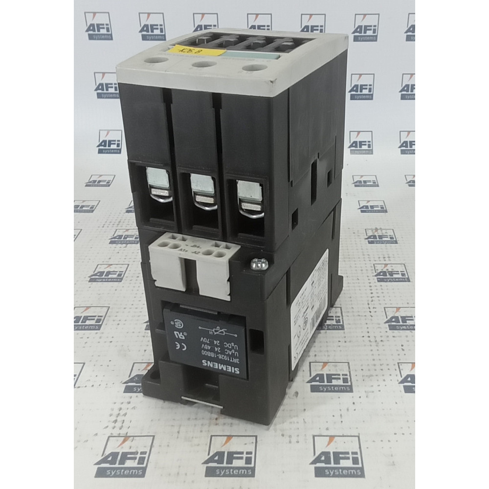 SIEMENS 3RT1035-3BB40 DISCONTINUED BY MANUFACTURER  POWER CONTACTOR  3POLE  24VDC  6KW  IP00