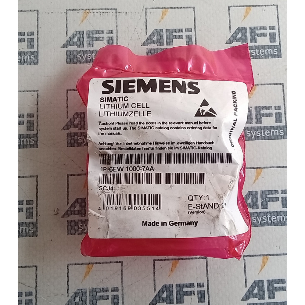 Siemans Simatic Lithium Battery SL-2770