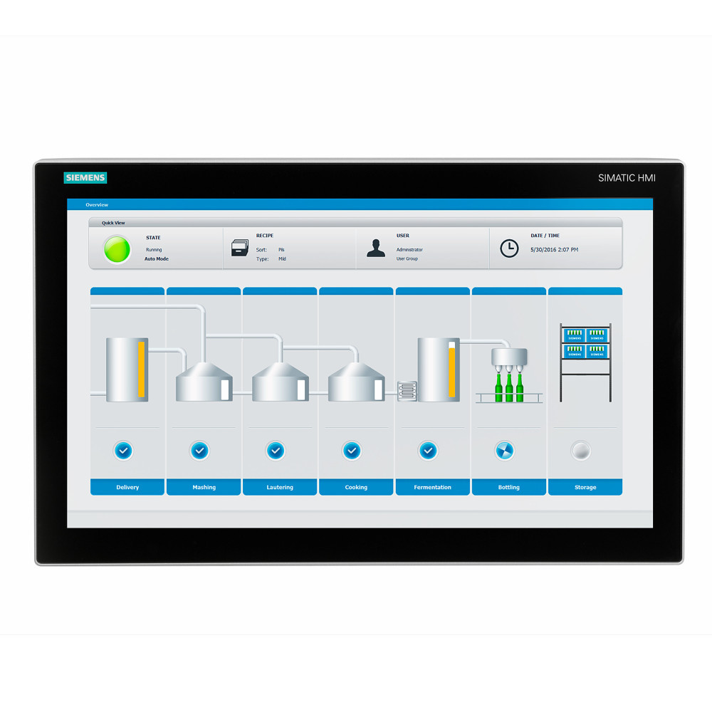 Siemens 6AV2124-0UC24-0BX1 SIMATIC TP1900 Comfort Panel PRO HMI