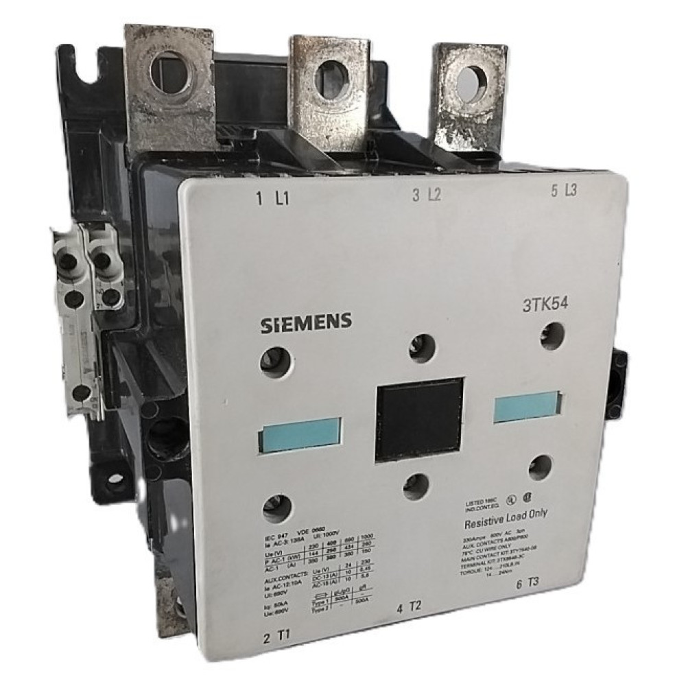 SIEMENS 3TK54 3-Pole AC/DC Power Contactor