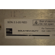Sola SDN 2.5-20 RED SOLAHD  SDN2.5/20RED  DC/DC Converter  Fixed  1 Output  24 VDC  35 VDC  480 W  24 V