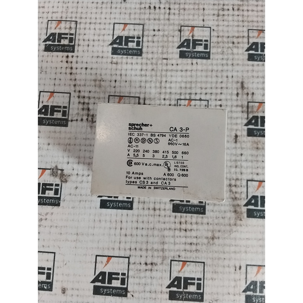 CA 3-P Sprecher and Schuh