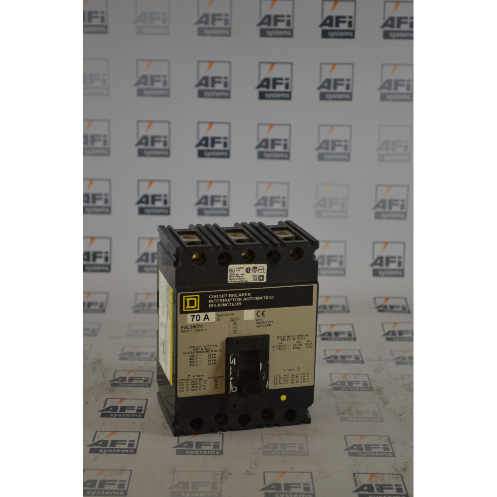 Square D - Symax FAL36070 MOLDED CASE CIRCUIT BREAKER 600V 70A