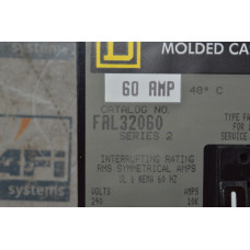 SCHNEIDER ELECTRIC SQUARE D FAL32060 MOLDED CASE CIRCUIT BREAKER