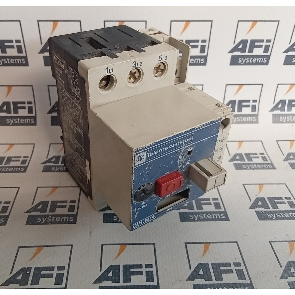 Telemecanique GV1-M14 Motor Protector 3-Pole 6-10Amp 660VAC 50/60Hz