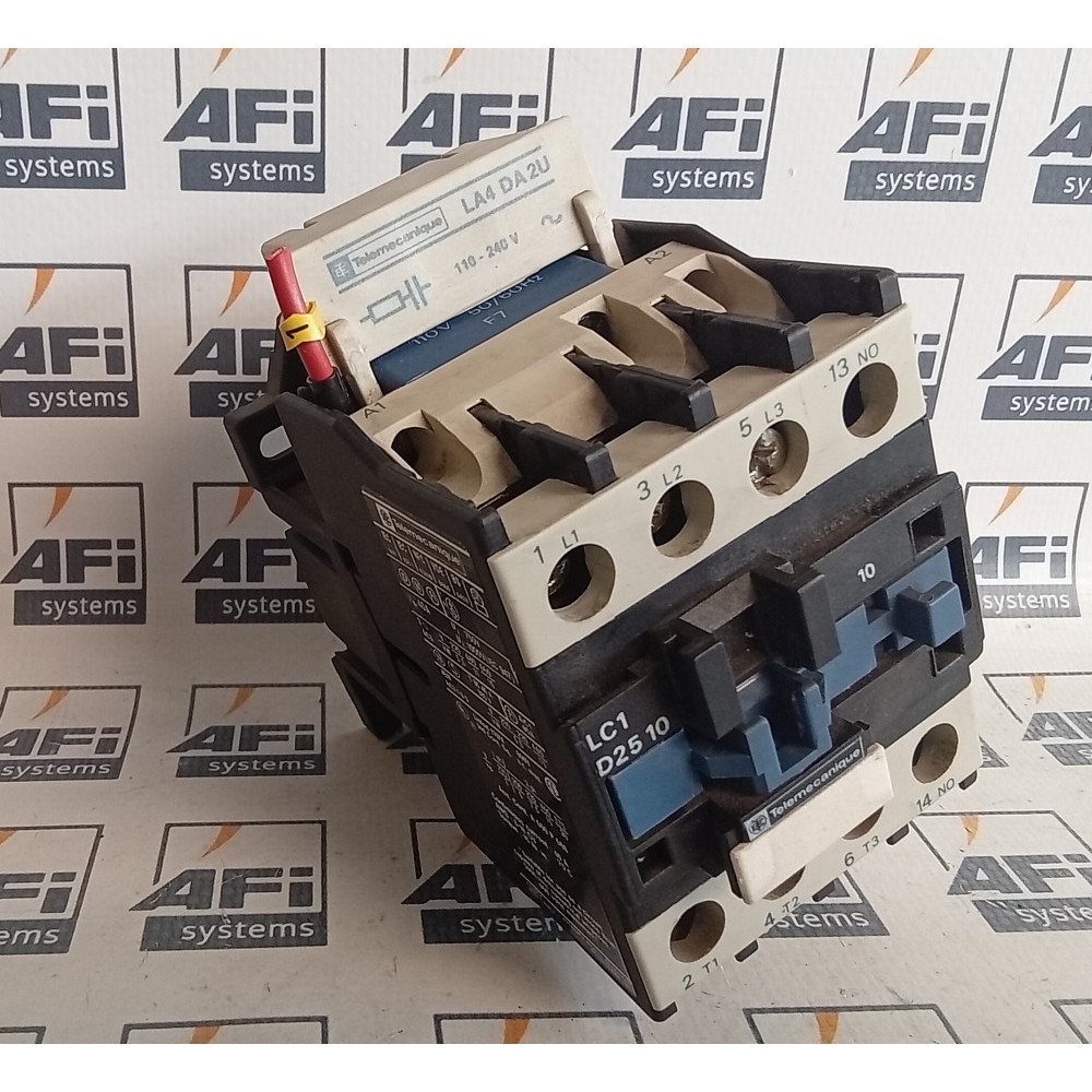 Telemecanique LC1D2510F7 Contactor 25Amp 3-Pole 110/120VAC