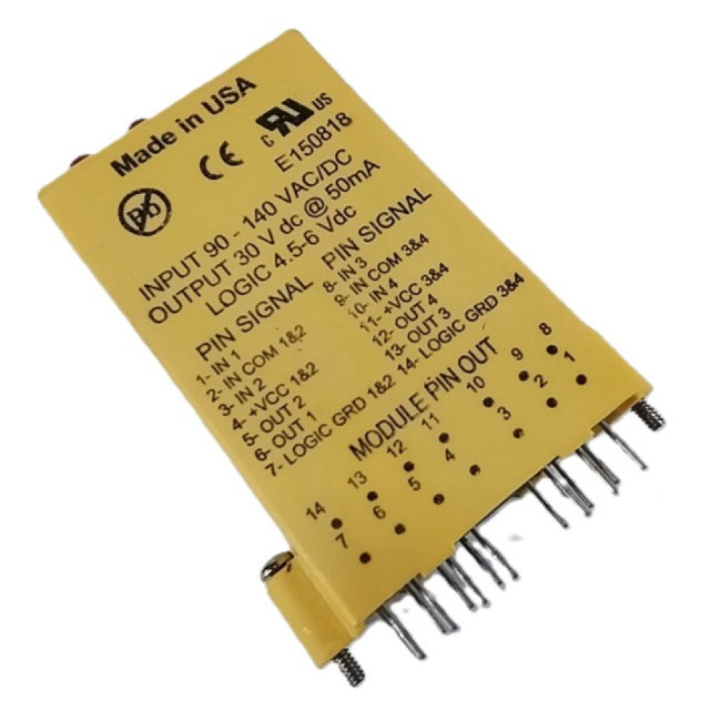 INPUT MODULE RELAY QUAD AC INPUT 90-140V AC/DC 60HZ LOGIC 4.5-6VDC