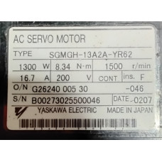 Yaskawa SGMGH-13A2A-YR62 Motor
