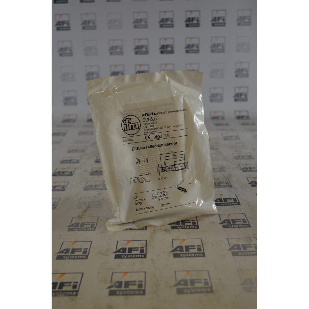 IFM Efector OGH-FPKG US-100 OGH500 PHOTOELECTRIC 30-130MM RANGE 10-30VDC