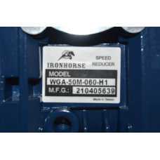iron horse WGA-50M-060-H1 60:1 ratio  56C-Face input  hollow  1in diameter output shaft  nominal 0.33hp at 1.0 SF  602 lb-in